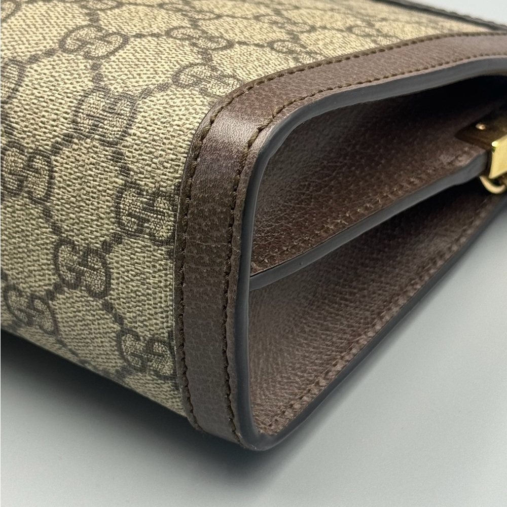 Gucci Medium GG Ophidia Clutch on Chain - Picture 8 of 11